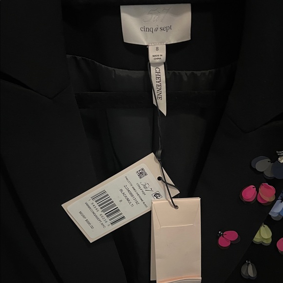 Cinq a Sept Paillette Vines Cheyenne Blazer - Picture 8 of 10